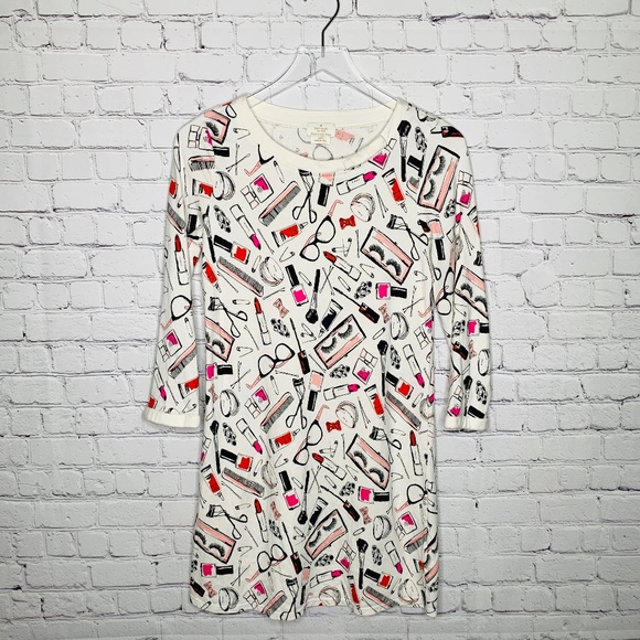 kate spade Other - Kate Spade Makeup Print Nightgown Sleepshirt Dress
